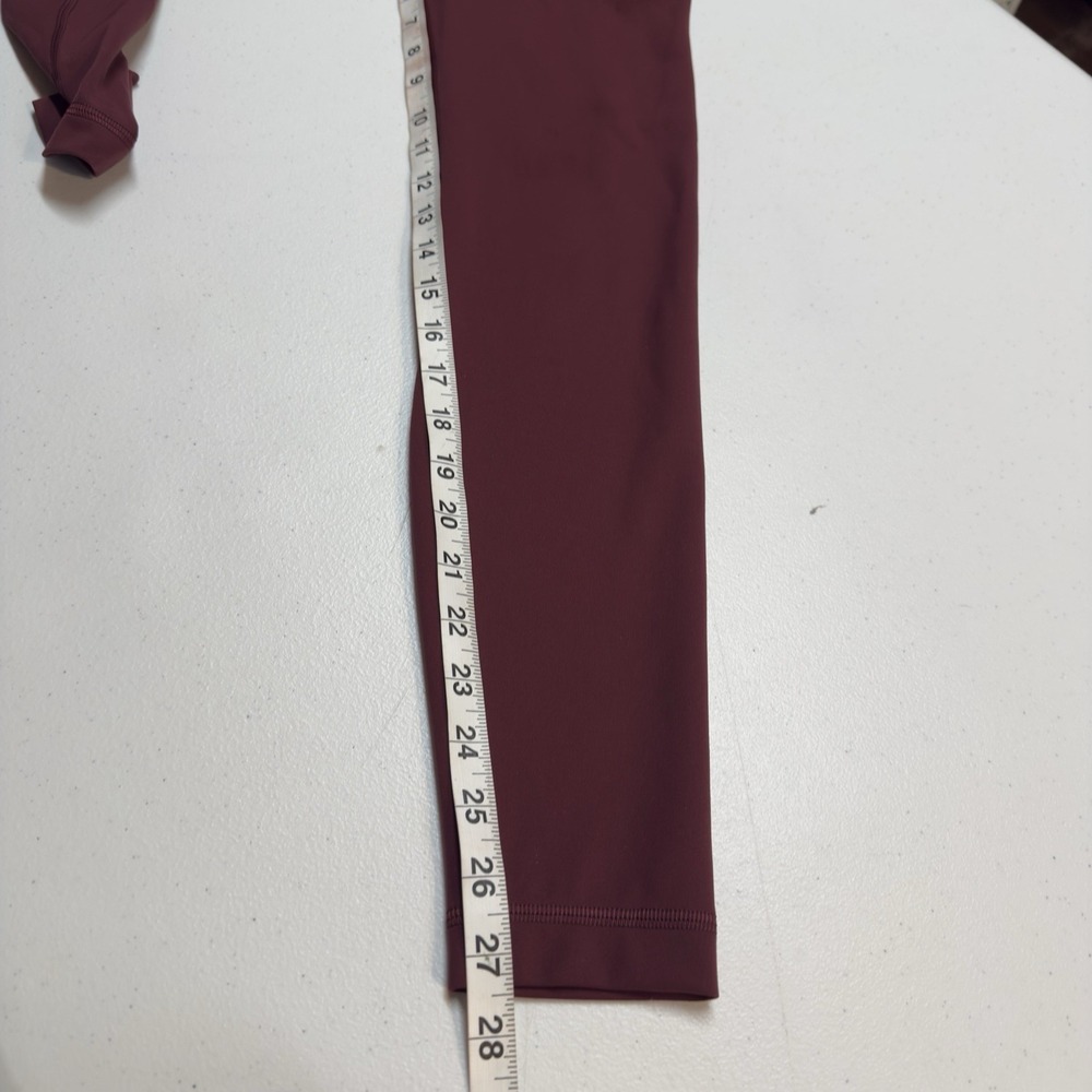 Lululemon Wunder Train High-Rise Tight 28" W5DJOS Size 6 Burgundy - Picture 11 of 11